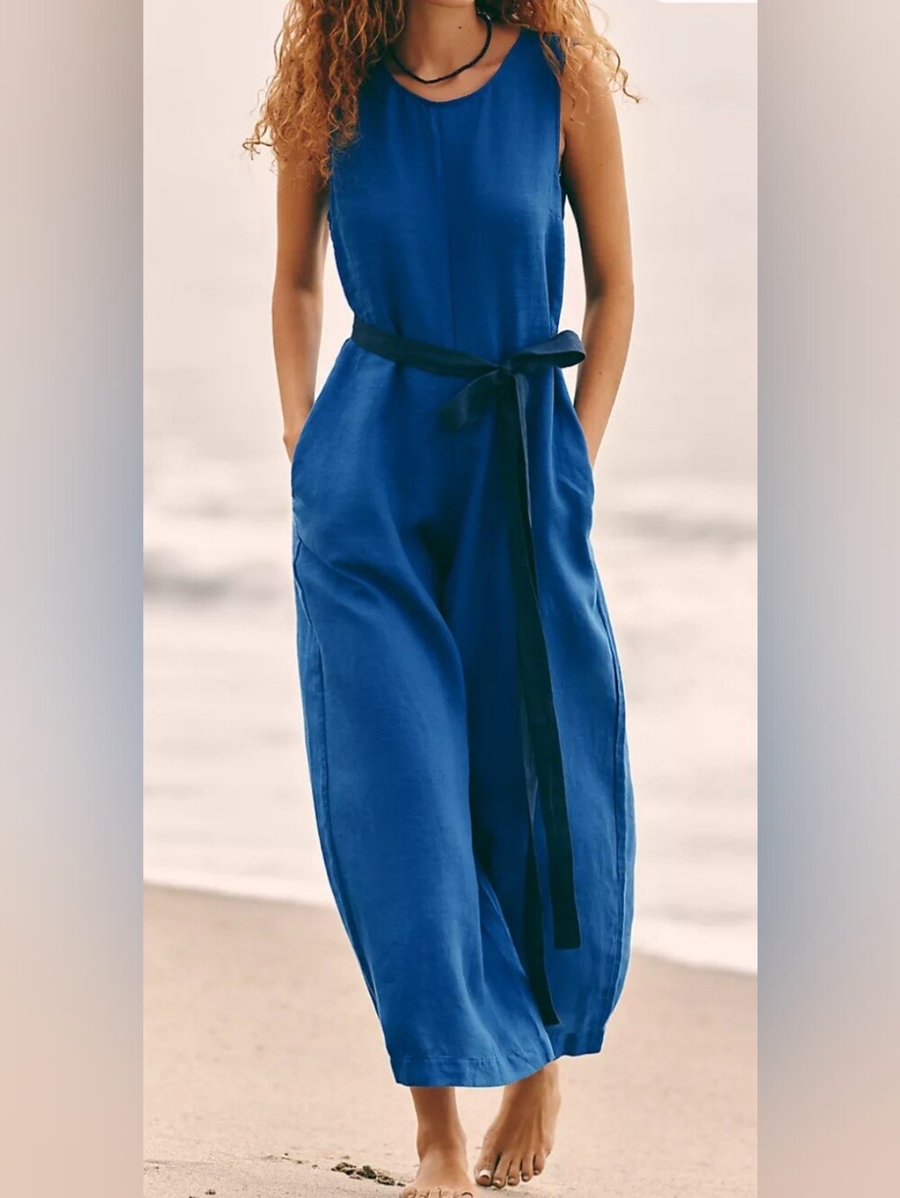 Anthropologie Touche Linen Jumpsuit - Picture 2 of 7